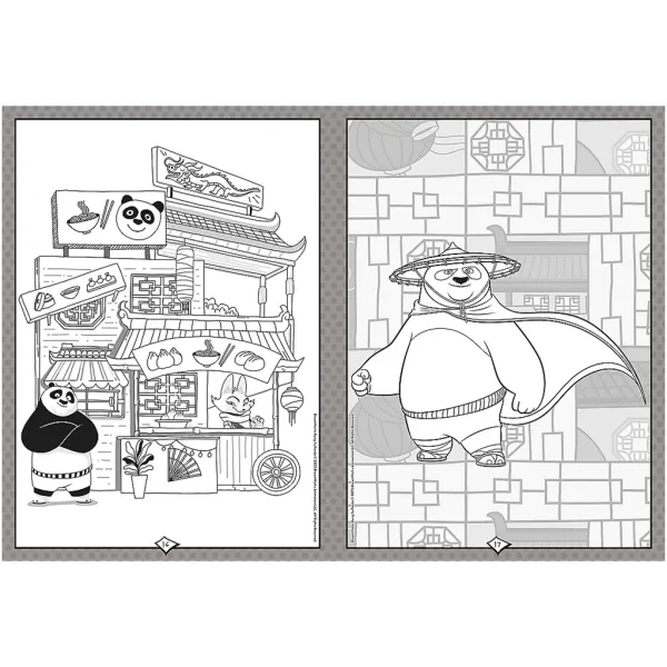 Carte de colorat Kung Fu Panda - Trefl imaginea 3