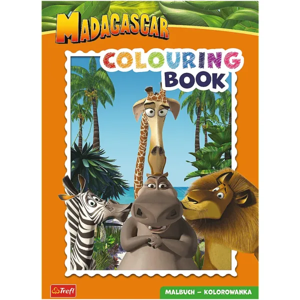 Carte de colorat Madagascar - Trefl imaginea 1