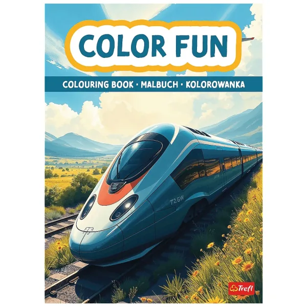 Carte de colorat cu trenuri și avioane - Trefl imaginea 1