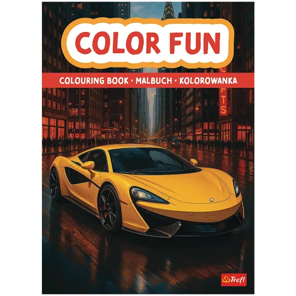 Cartea de colorat cu vehicule în viteză - Trefl imaginea 1