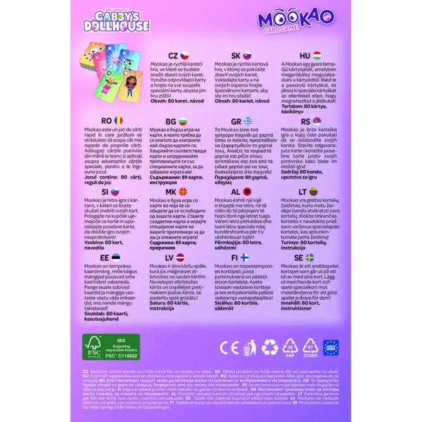Casa de păpuși Gabi Mookao joc de cărți - Trefl imaginea 3