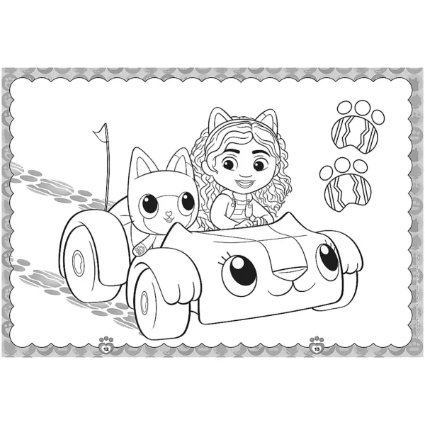Casa de păpuși a lui Gabi: Carte de colorat Gabi și Pandi Lăbuță - Trefl imaginea 3