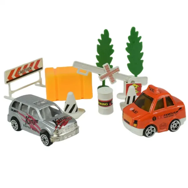 City Cars: Set de vehicule urbane cu accesorii în diverse variante 1buc. imaginea 2