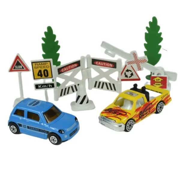 City Cars: Set de vehicule urbane cu accesorii în diverse variante 1buc. imaginea 6
