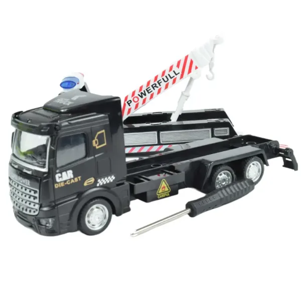 City Truck: Camion de salvare cu roți pivotante, transformabil, cu semne de camion, 19cm imaginea 6