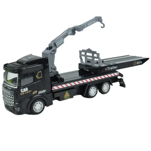 City Truck: Camion de salvare cu roți pivotante, transformabil, cu semne de camion, 19cm imaginea 8