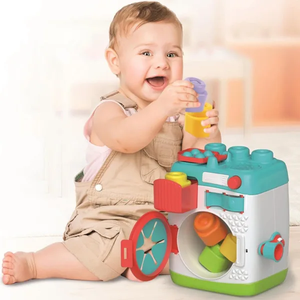 Clemmy: Mașină de spălat senzorială cu cărămizi moi de construit - Clementoni imaginea 3
