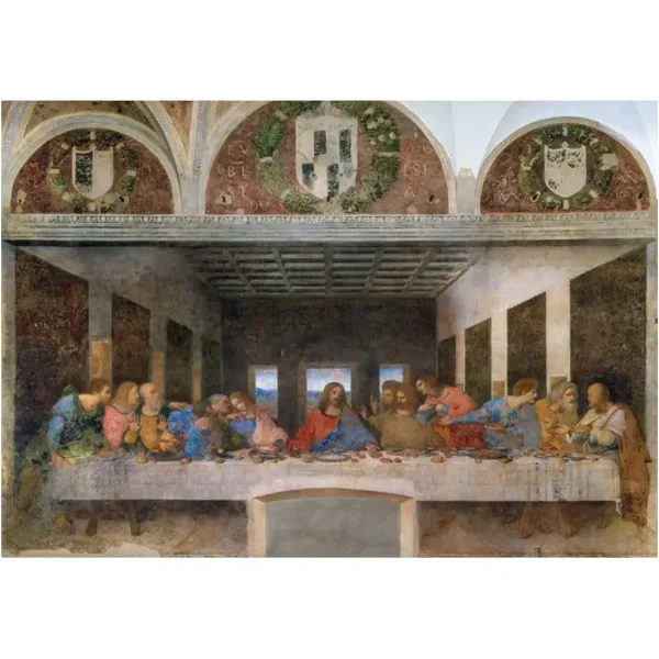 Colecția Muzeului: Leonardo da Vinci - Cina cea de Taină puzzle de 1000 de piese - Clementoni imaginea 2