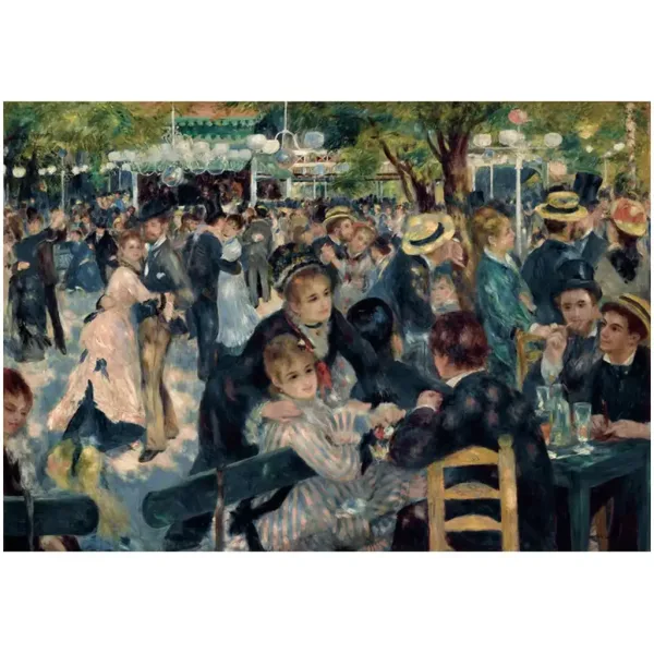 Colecția Muzeului: Renoir - Bal la Moulin de la Galette, puzzle de 1000 de piese cu poster - Clementoni imaginea 2