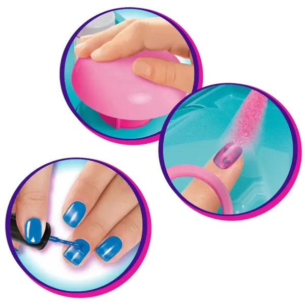 Cra-Z-Art: Shimmer and Sparkle - Set de studio pentru unghii cu pulverizator de vopsea Glitter & Shimmer imaginea 4