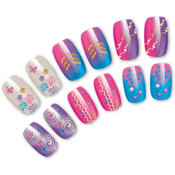 Cra-Z-Art: Shimmer and Sparkle - Set de studio pentru unghii cu pulverizator de vopsea Glitter & Shimmer imaginea 6