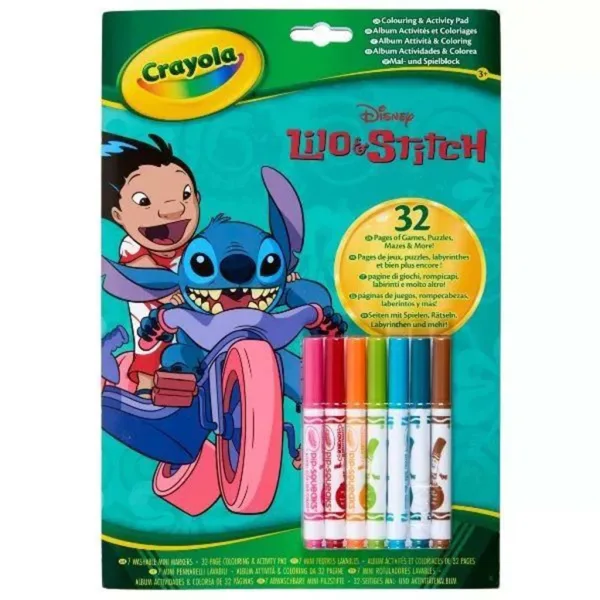 Crayola: Caiet de colorat și activități Lilo & Stitch imaginea 1