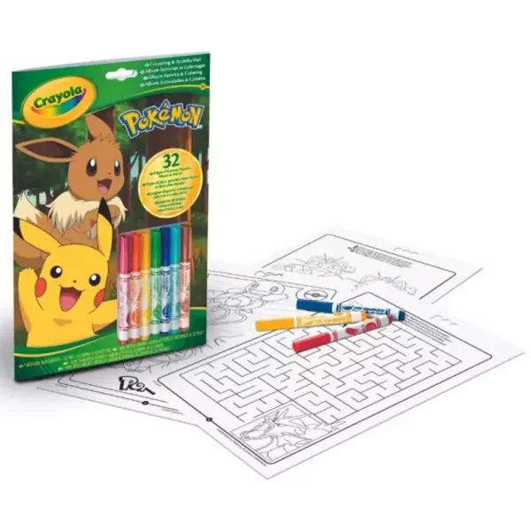 Crayola: Carte de colorat și activități - Pokémon imaginea 1