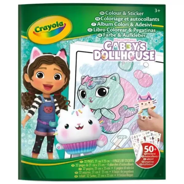 Crayola: Carte de colorat și autocolante - Casa de păpuși a lui Gabi imaginea 1