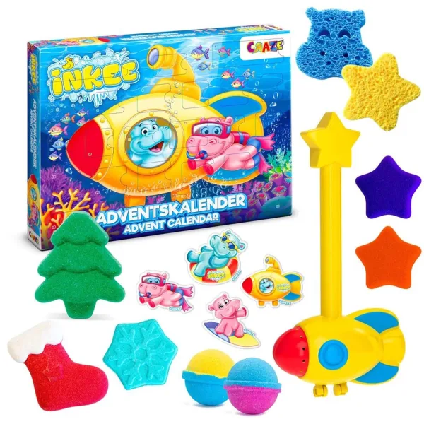 Craze Inkee: Calendar advent cu jucării de baie imaginea 2