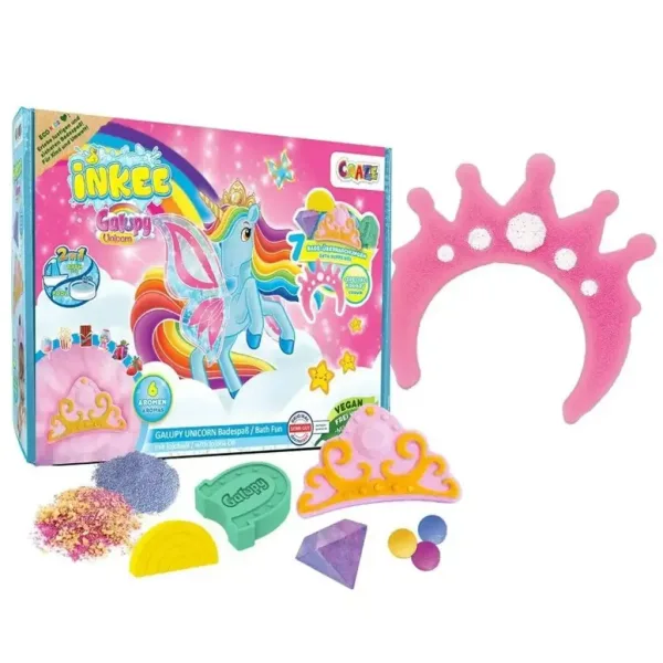 Craze: Set mare de baie vegană cu unicornul Inkee Galupy imaginea 2