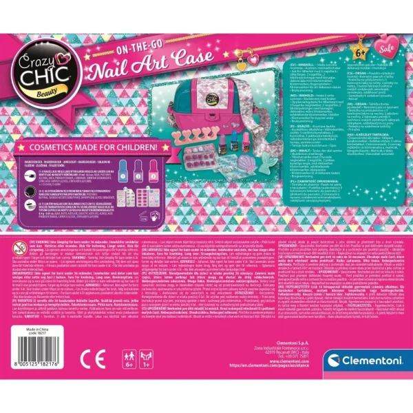 Crazy Chic: Set de joacă „Studio de manichiură în geantă” - Clementoni imaginea 3