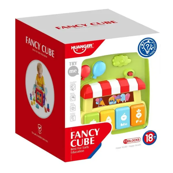 Cub de învățare colorat pentru bebeluși imaginea 1