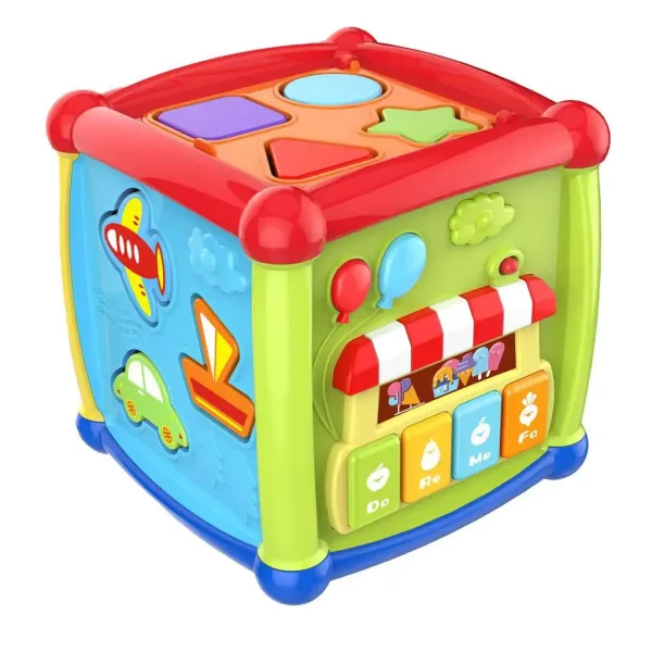 Cub de învățare colorat pentru bebeluși imaginea 2
