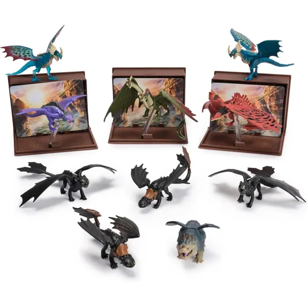 Cum să-ți dresezi dragonul: Cartea Dragonilor cu carte de dragon colecționabilă - Spin Master imaginea 2