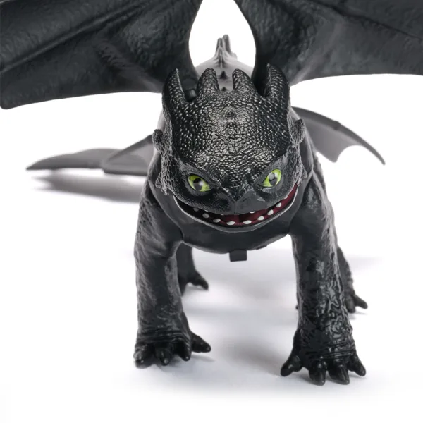 Cum să-ți dresezi dragonul: Figurină de jucărie dragon Știrbul cu sunete de plasmă - Spin Master imaginea 2