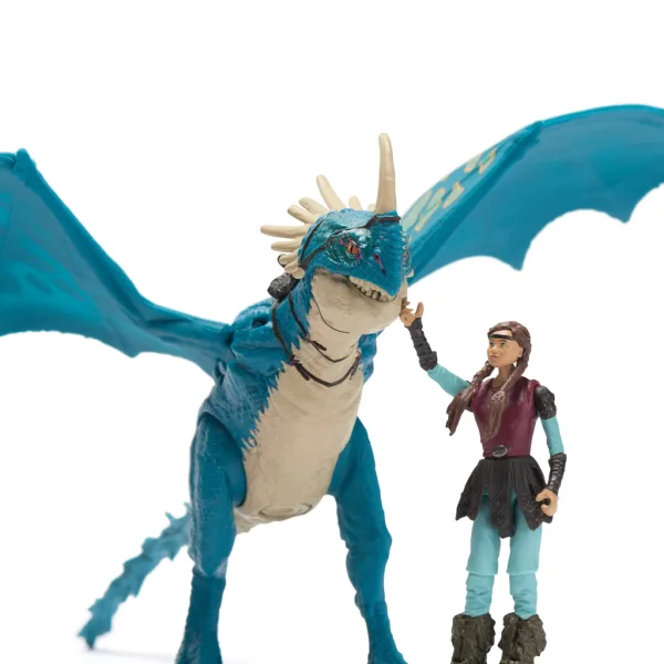 Cum să-ți dresezi dragonul: Set de figurine Dragon Fulger și Astrid - Spin Master imaginea 2