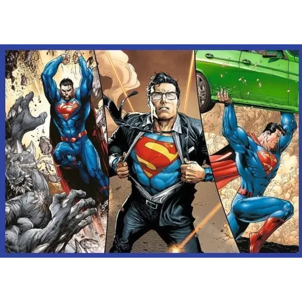 DC: Superman cel curajos puzzle 4x250 piese - Trefl imaginea 3
