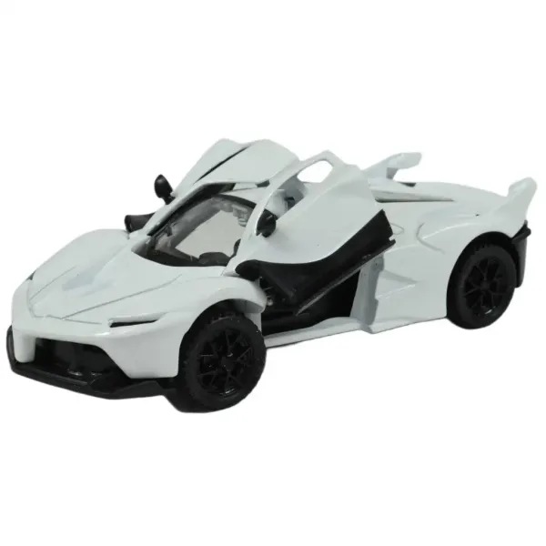 Die-Cast: Mașină sport de lux din metal cu uși deschise, în diferite variante 12cm 1db imaginea 15