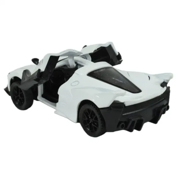 Die-Cast: Mașină sport de lux din metal cu uși deschise, în diferite variante 12cm 1db imaginea 17