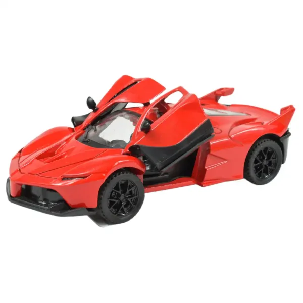 Die-Cast: Mașină sport de lux din metal cu uși deschise, în diferite variante 12cm 1db imaginea 2