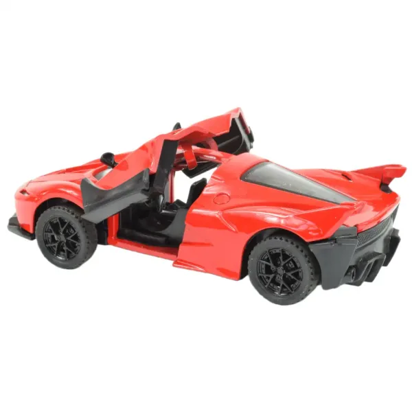 Die-Cast: Mașină sport de lux din metal cu uși deschise, în diferite variante 12cm 1db imaginea 3