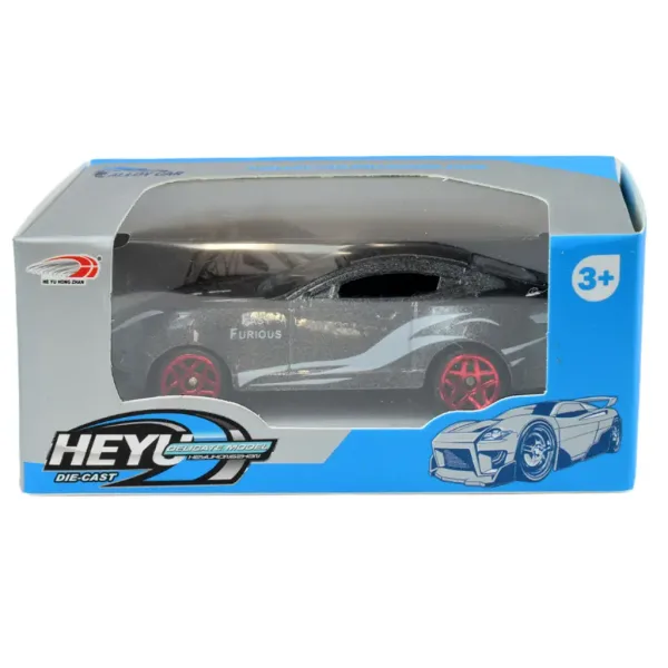 Die-Cast: Mașină sportivă din metal în diferite variante 1/64 1buc imaginea 6