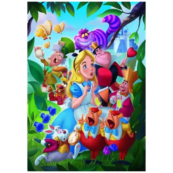 Disney+ - Alice în Țara Minunilor puzzle de 1000 de piese cu poster - Clementoni imaginea 2