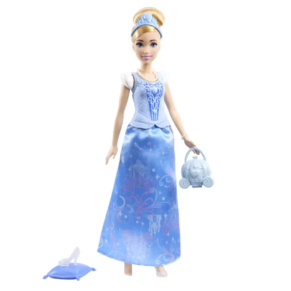 Disney+Prințese: Set de joacă fabulos cu păpușa Cenușăreasa - Mattel imaginea 2