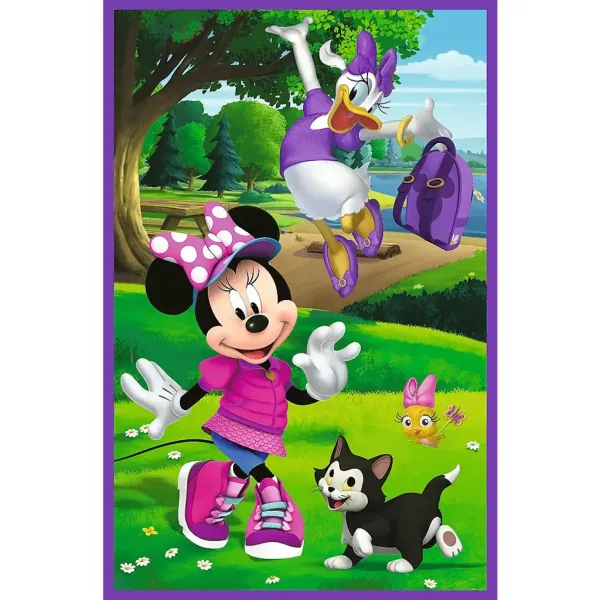Disney: Puzzle Minnie Mouse și prietenii săi 3x80 bucăți - Trefl imaginea 3