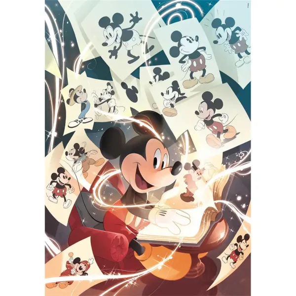Disney: Puzzle clasic Mickey Mouse de 1000 de piese Compact, 50x70cm - Clementoni imaginea 2