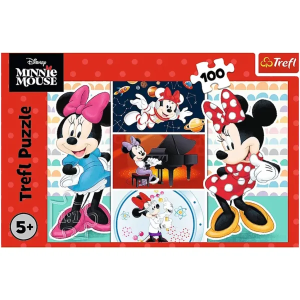 Disney: Puzzle cu 100 piese Minnie Mouse - Trefl imaginea 2