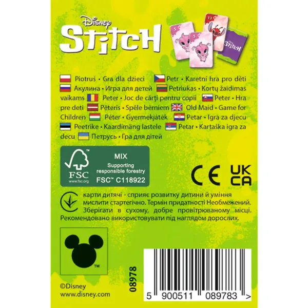 Disney: Stitch joc de cărți Fekete Péter - Trefl imaginea 3