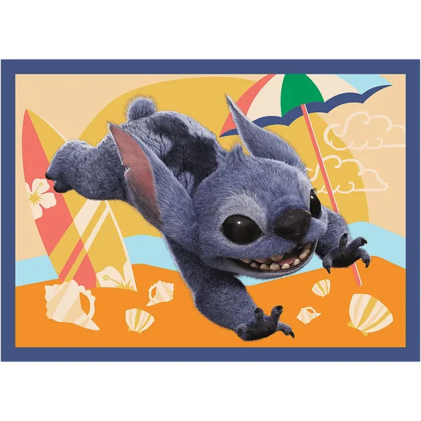 Disney: Vacanța lui Stitch - puzzle 4 în 1 - Trefl imaginea 5