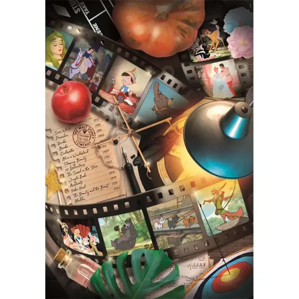 Disney clasice puzzle compact de 1000 de piese, 50x70cm - Clementoni imaginea 2