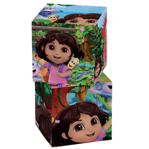 Dora Exploratoarea cuburi de poveste, set de 12 bucăți - Clementoni imaginea 3