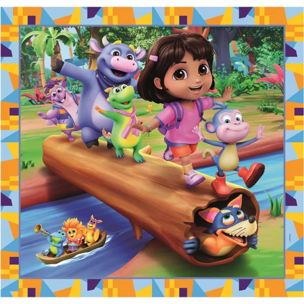 Dora Exploratoarea puzzle Supercolor 3x48 piese - Clementoni imaginea 3