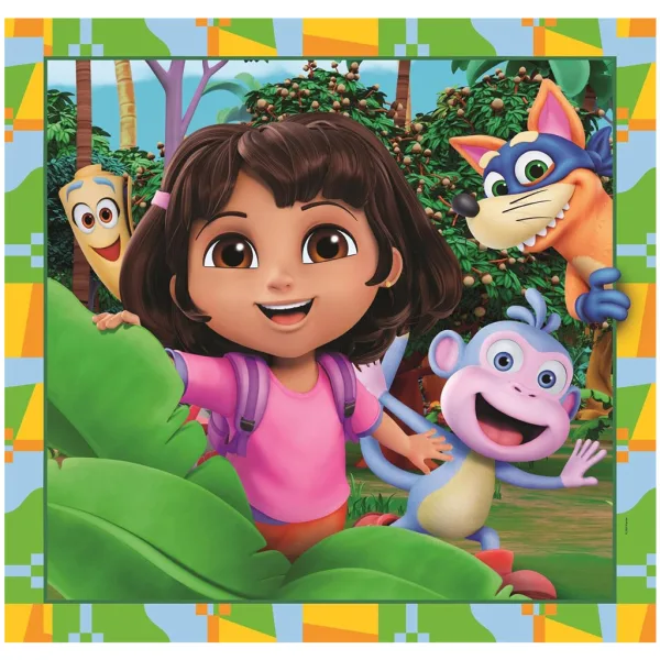 Dora Exploratoarea puzzle Supercolor 3x48 piese - Clementoni imaginea 4