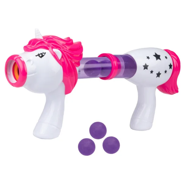 Dream Horse: pistol unicorn de jucărie cu bile din spumă imaginea 2