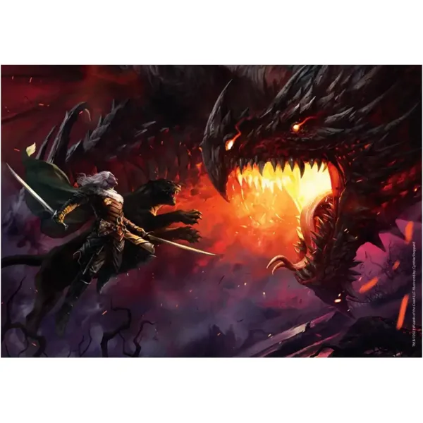 Dungeons & Dragons – Lupta dragonilor, puzzle de 1000 de piese cu poster - Clementoni imaginea 2