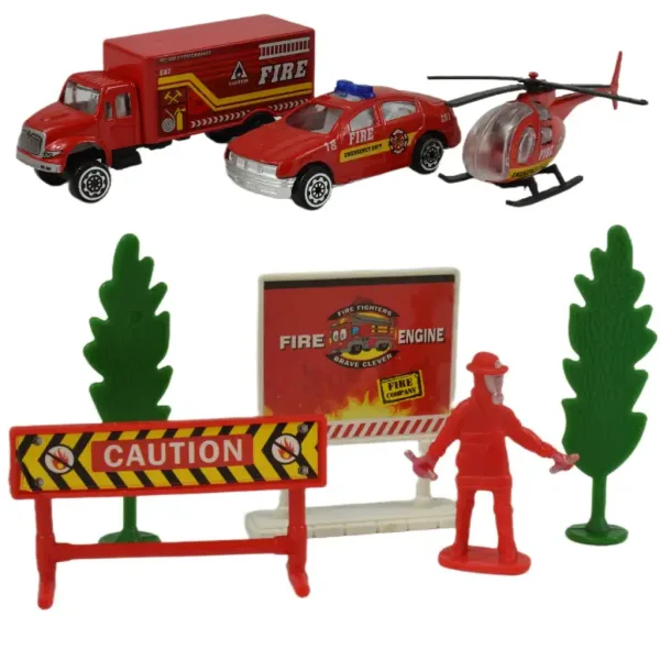 Echipaj de pompieri: Set de mașinuță de pompieri cu accesorii imaginea 2