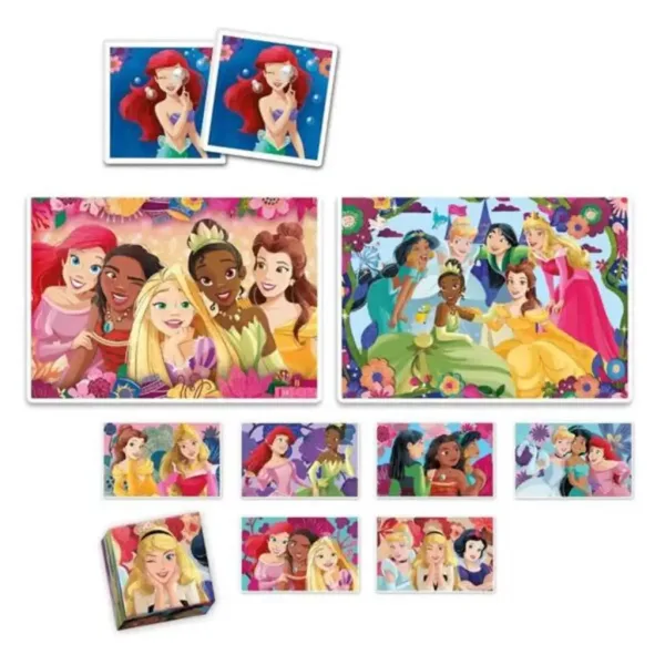 Edukit: Prințesele Disney 4 în 1 colecție de jocuri - Clementoni imaginea 2