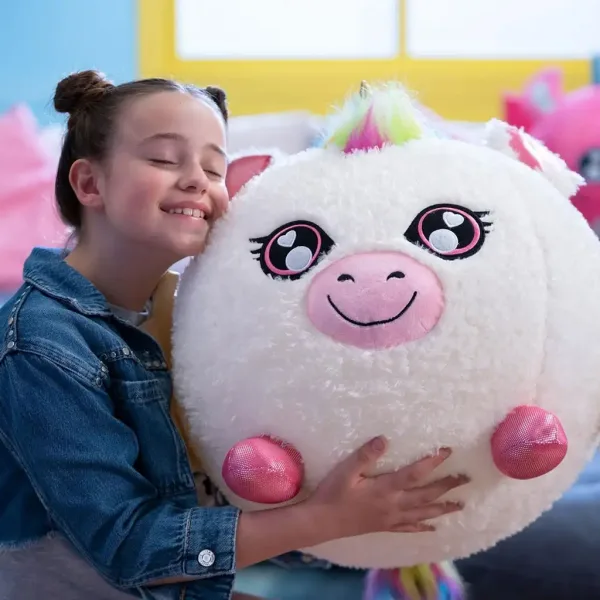 Eolo: Unicorn de pluș gonflabil Biggies, 45cm imaginea 5