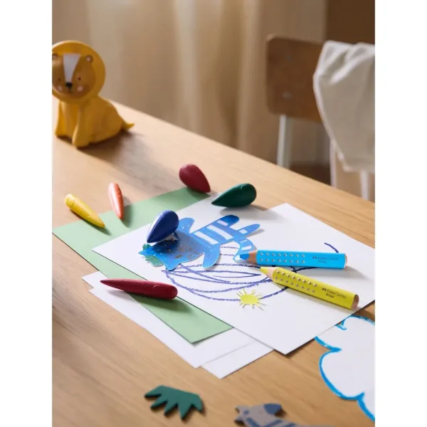 Faber-Castell: Set de 4 creioane cerate în formă de picătură imaginea 2