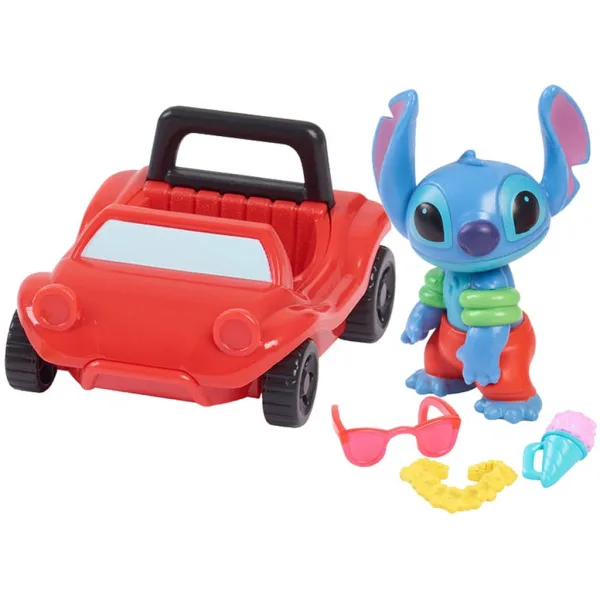 Figurină de jucărie Stitch cu mașină imaginea 2